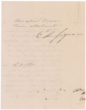 Lot #268 Caroline Bonaparte Signed Letter - Image 2
