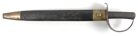 Lot #311 Confederate Navy Cutlass: Scarce Confederate navy cutlass built by Robert Mole - Image 2
