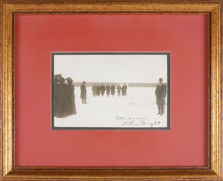 Lot #371 Wilbur Wright: Rare 1908 photo of Wright at Camp d’Auvours - Image 2