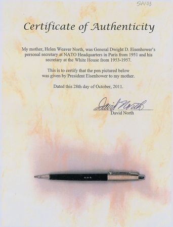 Lot #67 Dwight D. Eisenhower Parker Pen - Image 2