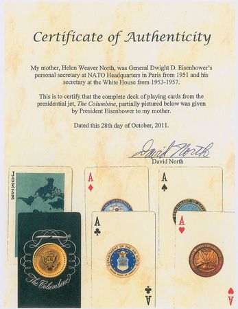 Lot #69 Dwight D. Eisenhower Playing Cards - Image 3