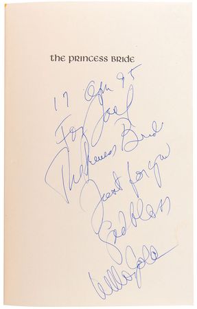 Lot #528 William Goldman: First edition of ?The Princess Bride, Just for you? - Image 1