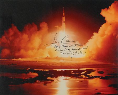 Lot #403 Gene Cernan Signed Photograph - Image 1