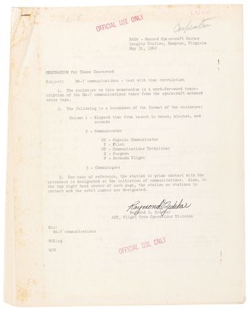 Lot #105 Scott Carpenter - Image 1