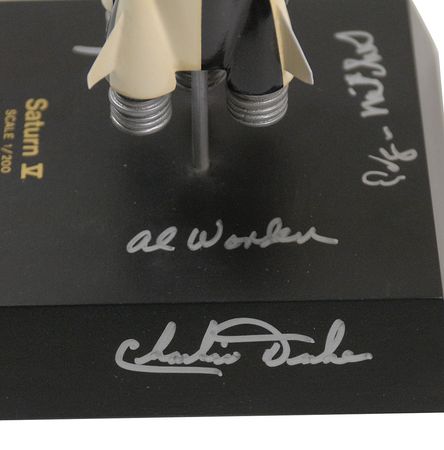 Lot #224 Saturn V Model: Scott, Duke, Mitchell, and Worden - Image 2