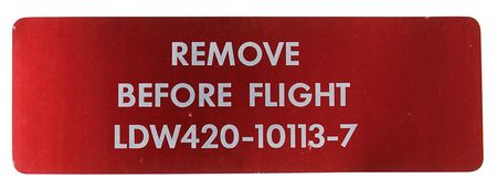 Lot #190 Lunar Module Remove Before Flight Cover - Image 1