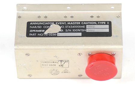 Lot #175 Command Module Master Caution and Event Annunciator Panel - Image 2