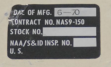 Lot #175 Command Module Master Caution and Event Annunciator Panel - Image 3