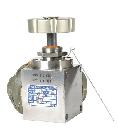Lot #213 Saturn V Manual Ball Valve - Image 1