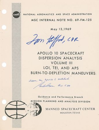 Lot #323 Apollo 10: Cooper and Stafford - Image 1