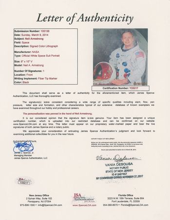 Lot #343 Neil Armstrong - Image 2