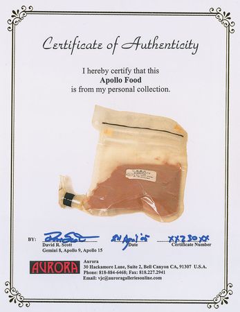 Lot #495 Dave Scott: Apollo Food - Image 2