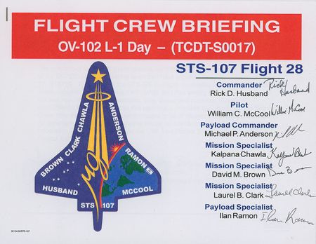 Lot #632 Columbia STS-107 - Image 1