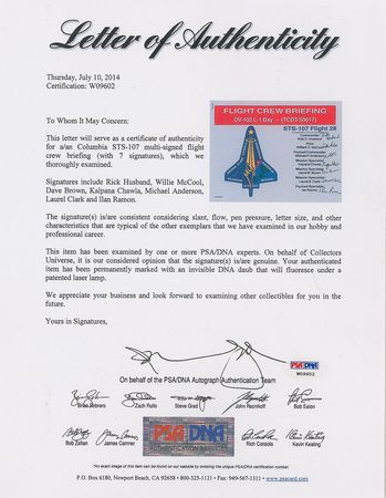 Lot #632 Columbia STS-107 - Image 2