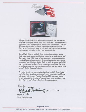 Lot #339 Gene Kranz?s Apollo 11 Flight Book - Image 9