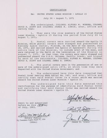 Lot #479 Apollo 15 - Image 3