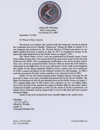 Lot #479 Apollo 15 - Image 4