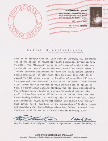 Lot #480 Apollo 15 - Image 2