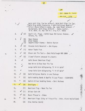 Lot #480 Apollo 15 - Image 3