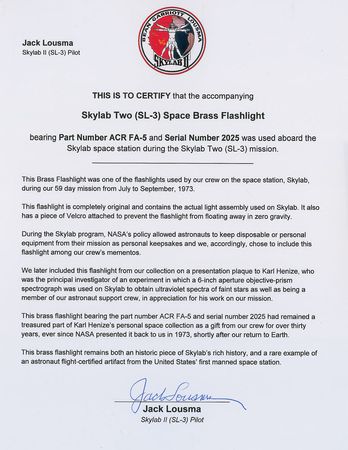 Lot #571 Skylab II: Jack Lousma - Image 3