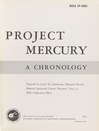 Lot #96 Project Mercury: A Chronology - Image 2