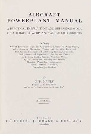 Lot #33 Aircraft Power Plant Manual - Image 2