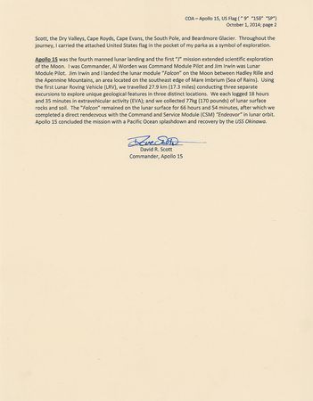 Lot #473 Apollo 15: Dave Scott - Image 5