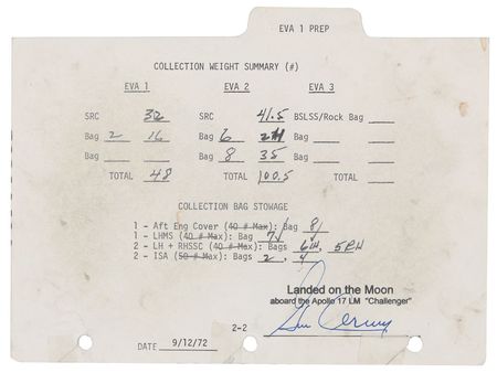 Lot #527 Apollo 17: Gene Cernan - Image 1