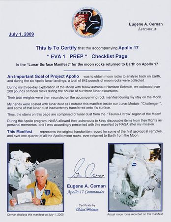 Lot #527 Apollo 17: Gene Cernan - Image 3