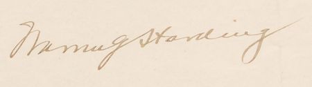 Lot #90 Warren G. Harding: Scarce Harding–Hughes diplomatic appointment - Image 2