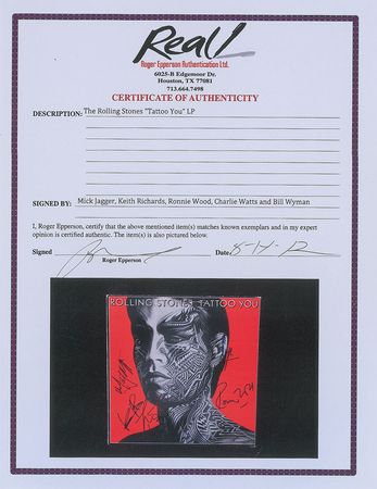 Lot #784 Rolling Stones: Quadruple-platinum certified Tattoo You - Image 2