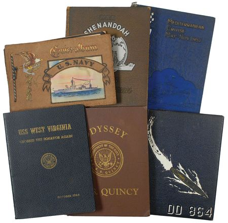 Lot #61 Dwight D. Eisenhower USS Williamsburg Guest Logbook: Guest book from the presidential yacht USS Williamsburgâ??including presidents, foreign dignitaries, and military figures - Image 5