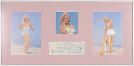 Lot #874 Marilyn Monroe: Marilyn business check signed while working on Let’s Make Love - Image 1