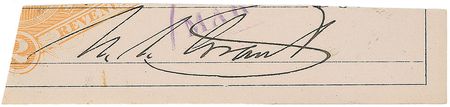 Lot #33 U. S. Grant Signature