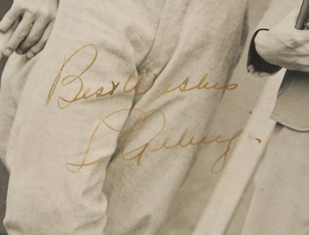 Lot #955 Lou Gehrig: Unique spring training photo of Gehrig in 1938?his last full season - Image 3