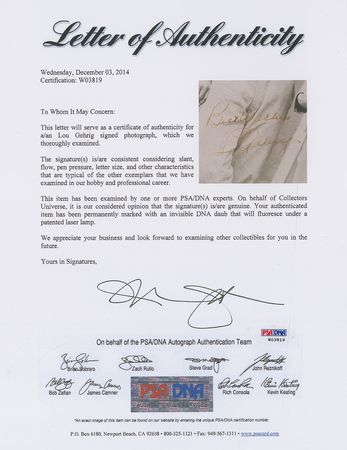 Lot #955 Lou Gehrig: Unique spring training photo of Gehrig in 1938?his last full season - Image 6