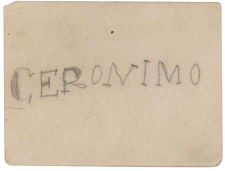 Lot #168 Geronimo: ?Signed by Geronimo and given to father at Buffalo Exposition? - Image 1