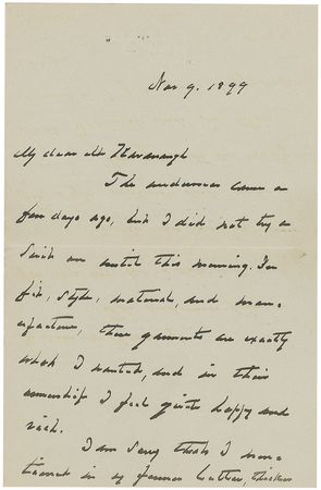 Lot #81 Grover Cleveland Handwritten Letter Signed - Image 1