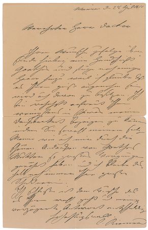 Lot #642 Johann Wolfgang von Goethe: Well-documented ringlet of Goethe?s hair - Image 2