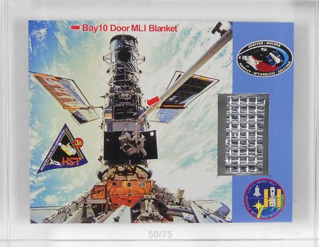 Lot #398 Hubble Space Telescope Flown Insulation Blanket Film - Image 1