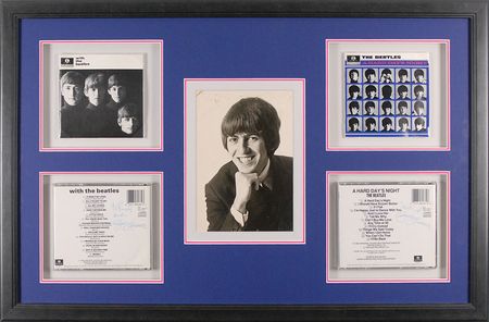 Lot #756 Beatles: George Harrison Signed Photograph and CDs - Image 1