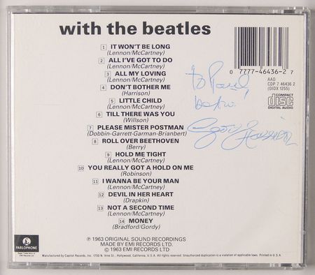 Lot #756 Beatles: George Harrison Signed Photograph and CDs - Image 2