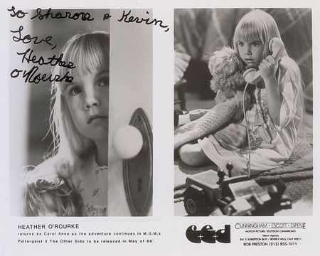 Lot #934 Heather O’Rourke Signed Photograph - Image 1
