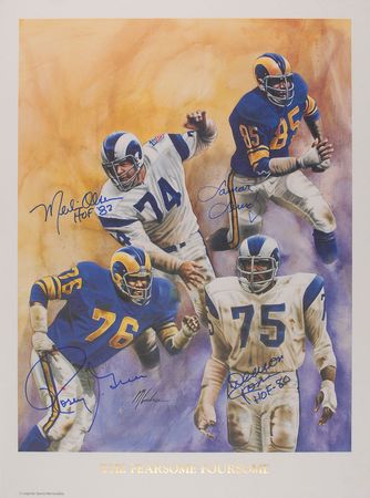 Lot #987 LA Rams: Fearsome Foursome - Image 1