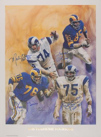 Lot #987 LA Rams: Fearsome Foursome - Image 2