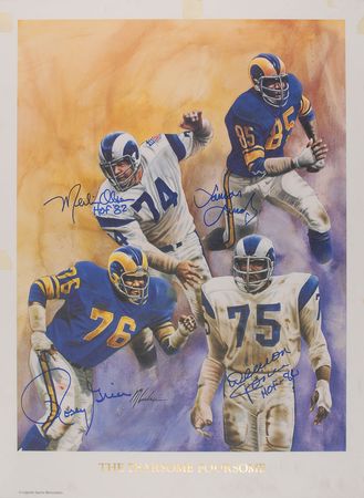 Lot #987 LA Rams: Fearsome Foursome - Image 3
