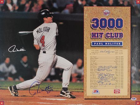 Lot #974 Baseball: 3000 Hit Club Poster - Image 1