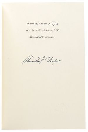 Lot #99 Richard Nixon Book - Image 1