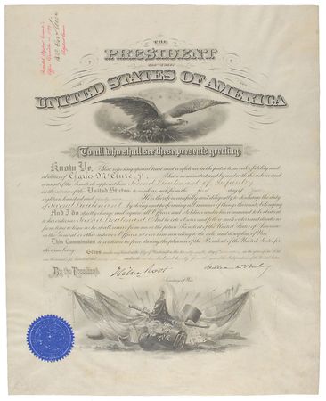 Lot #42 William McKinley Signed Document - Image 1
