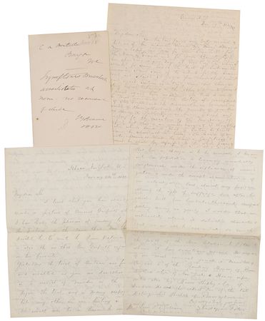Lot #38 James A. Garfield Assassination Letters